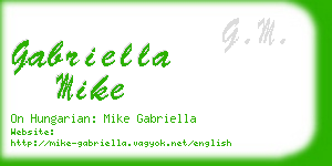 gabriella mike business card